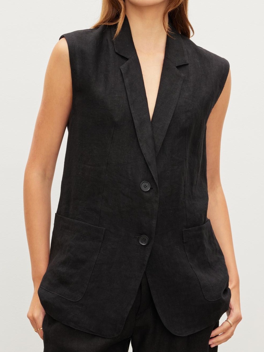 Velvet by Graham & Spencer Bethan linen vest